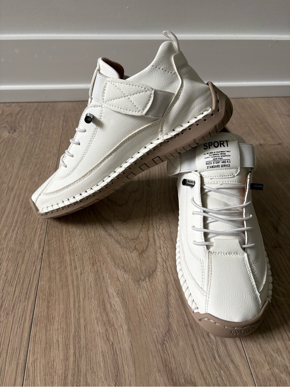 NWT Women’s Orthopedic White Slip-On Sneakers | Wide Fit | - Picture 3 of 5